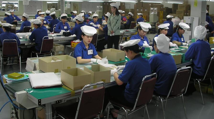 a factory inside the kaesong industrial zone