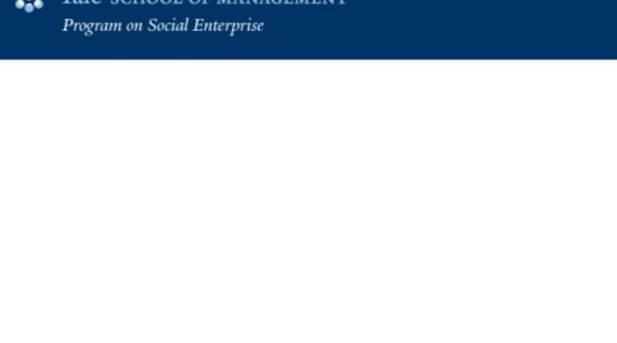 Yale School of Management program on social enterprise scenery