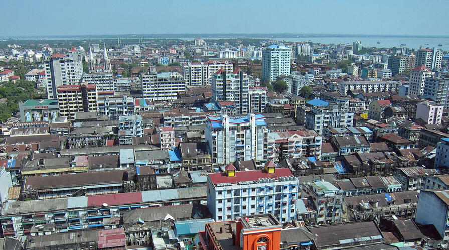 Downtown Yangon Myanmar WorldBank Headline