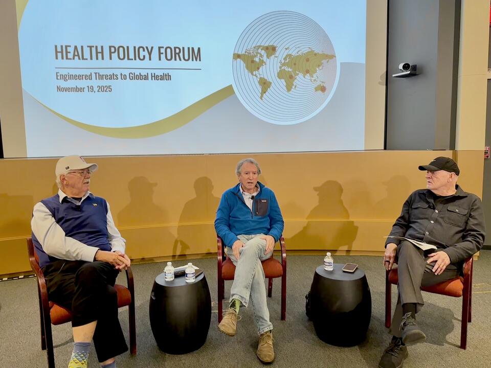 Hank Greely, David Relman, Paul Costello Health Policy Forum