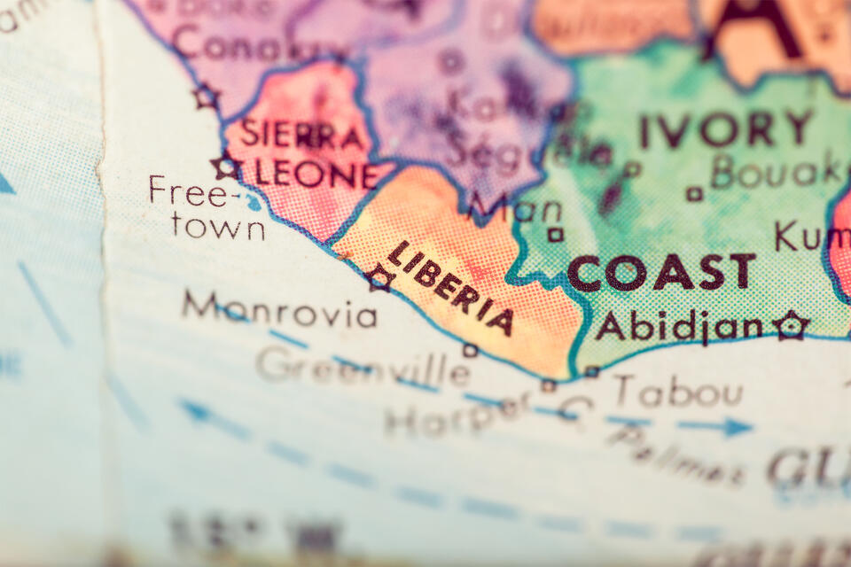Liberian map