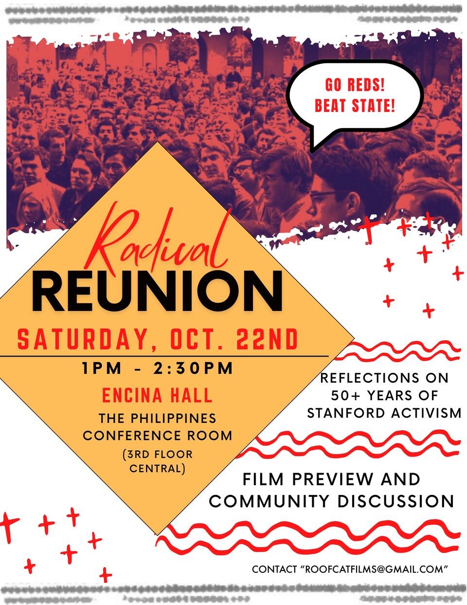 Radical Reunion film screening flyer